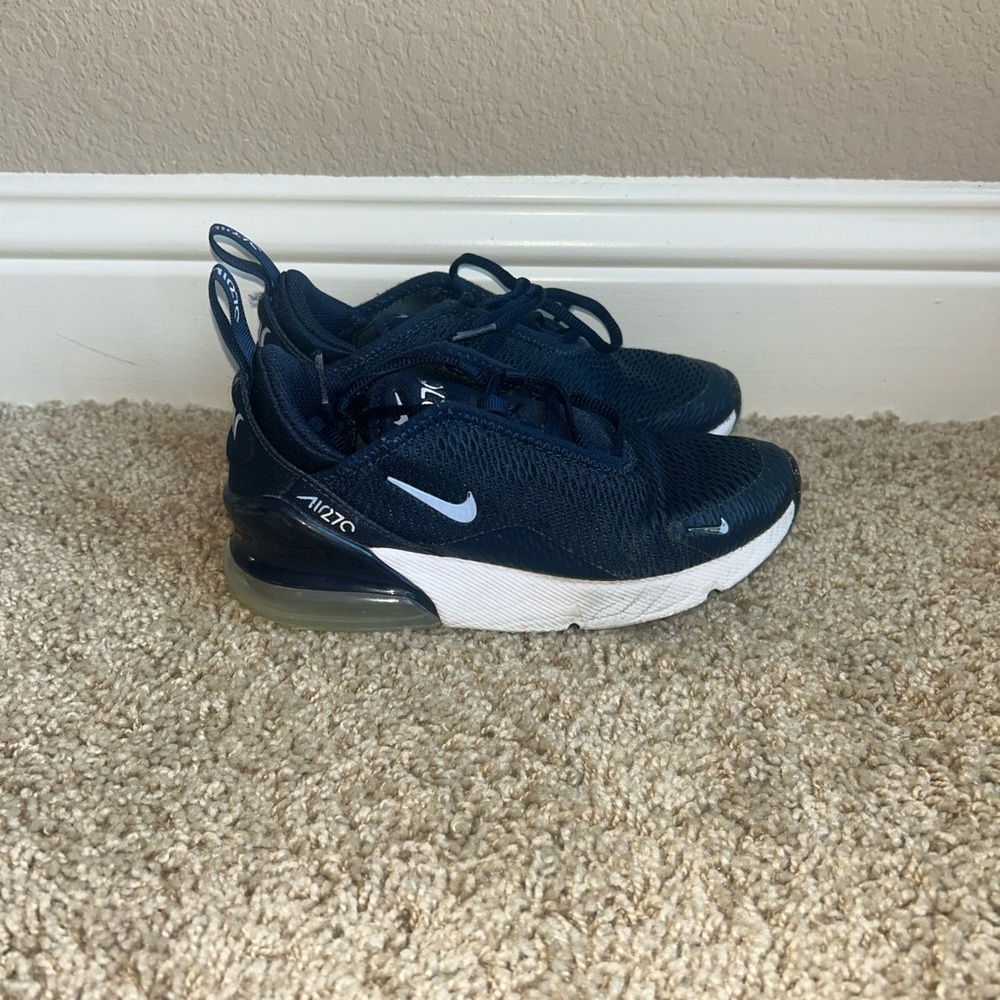 Kids Navy Nike Shoes, Nike Air Max, Air Max 270, Kids Nike Shoes, Kids Shoes